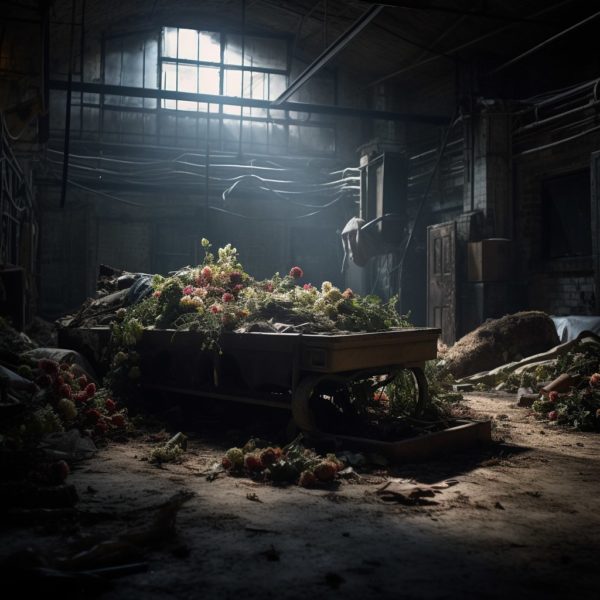 The grave in warehouse