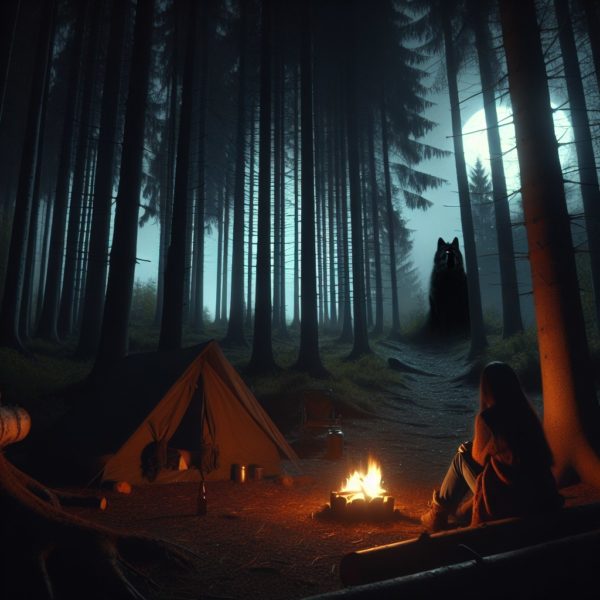 Scary camping